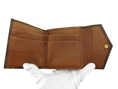 LOUIS VUITTON Bifold Wallet Dark brown brown