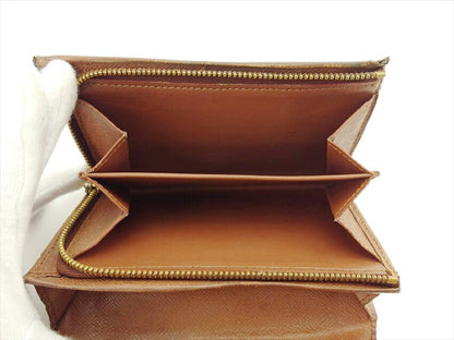 LOUIS VUITTON Bifold Wallet M61730 Brown Portonebi Tresol