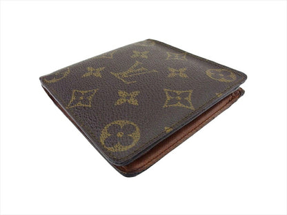 LOUIS VUITTON Bifold Wallet M61665 Brown beige Porte Billets Cartes Crdit Monet