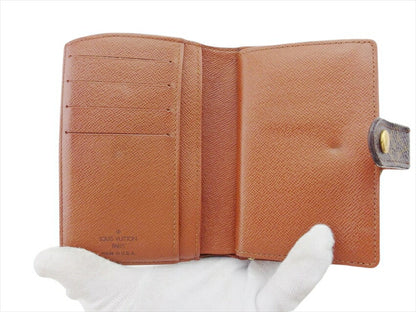 LOUIS VUITTON Bifold Wallet M61663 Brown beige gold Portonevie Vienova