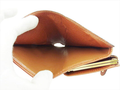 LOUIS VUITTON Bifold Wallet M61663 Brown beige gold Portonevie Vienova