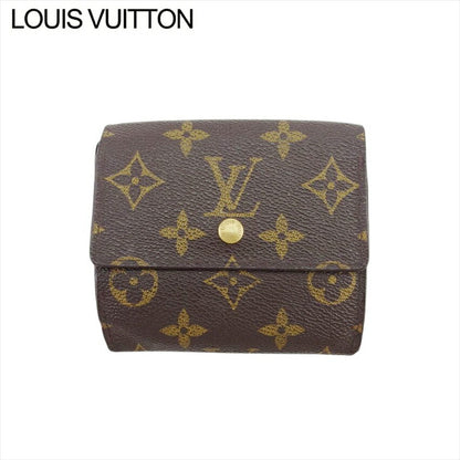 LOUIS VUITTON Bifold Wallet M61652 Brown beige gold Porte Monnaie Billets Cartes Credit