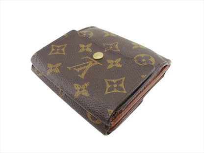 LOUIS VUITTON Bifold Wallet M61652 Brown beige gold Porte Monnaie Billets Cartes Credit
