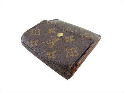 LOUIS VUITTON Bifold Wallet M61652 Brown beige gold Porte Monnaie Billets Cartes Credit