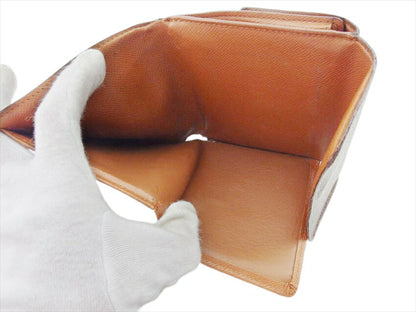 LOUIS VUITTON Bifold Wallet M61652 Brown beige gold Porte Monnaie Billets Cartes Credit