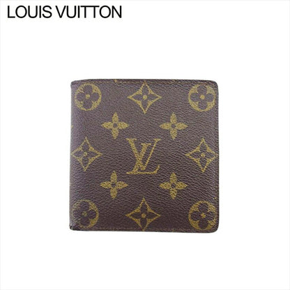 LOUIS VUITTON Bifold Wallet M61665 Brown beige Porte Billets Cartes Crdit Monet