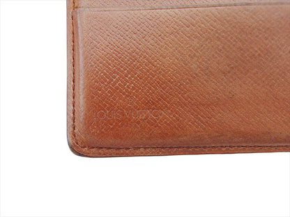 LOUIS VUITTON Bifold Wallet M61665 Brown beige Porte Billets Cartes Crdit Monet