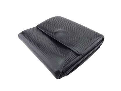 LOUIS VUITTON Bifold Wallet M63482 Noir Porte Monnaie Billets Cartes Credit