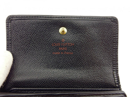 LOUIS VUITTON Bifold Wallet M63482 Noir Porte Monnaie Billets Cartes Credit