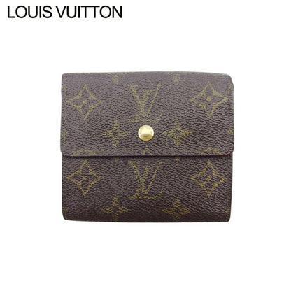 LOUIS VUITTON Bifold Wallet M61652 Brown Porte Monnaie Billets Cartes Credit