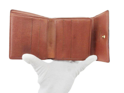 LOUIS VUITTON Bifold Wallet M61652 Brown Porte Monnaie Billets Cartes Credit