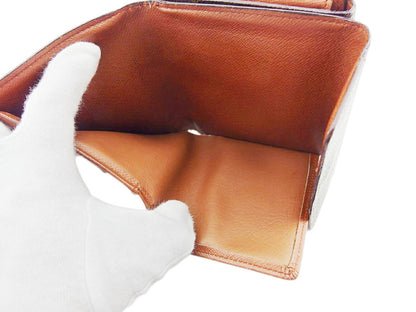 LOUIS VUITTON Bifold Wallet M61652 Brown Porte Monnaie Billets Cartes Credit