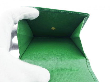 LOUIS VUITTON Bifold Wallet M63484 Borneo Green Porte Monnaie Billets Cartes Credit