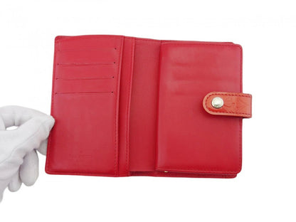 LOUIS VUITTON Bifold Wallet M91980 Pomdomur (Red) Portomonet Vievienova