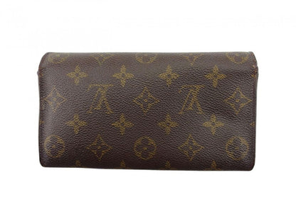 LOUIS VUITTON Long Wallet Purse M61725 Brown beige gold Pochette Portonecredi