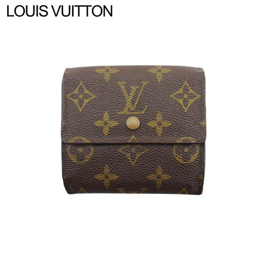 LOUIS VUITTON Bifold Wallet M61652 Brown beige gold Porte Monnaie Billets Cartes Credit