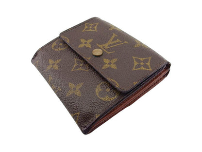 LOUIS VUITTON Bifold Wallet M61652 Brown beige gold Porte Monnaie Billets Cartes Credit