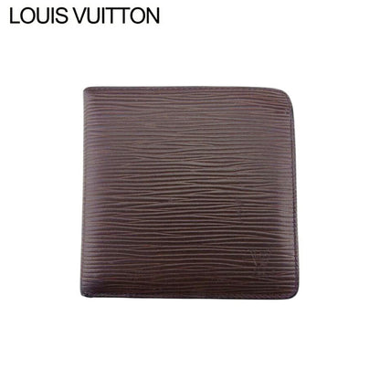 LOUIS VUITTON Bifold Wallet M6354D Brown Porte Billets Cartes Crdit Monet
