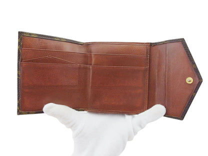 LOUIS VUITTON Bifold Wallet M61660 Brown beige gold Portonebi (old type)