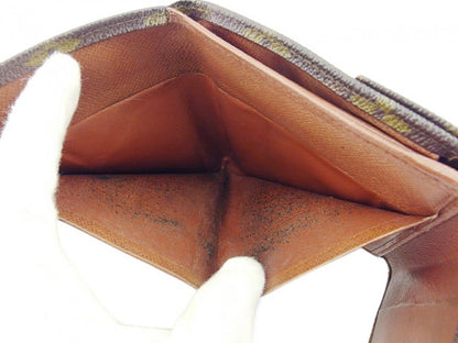 LOUIS VUITTON Bifold Wallet M61660 Brown beige gold Portonebi (old type)