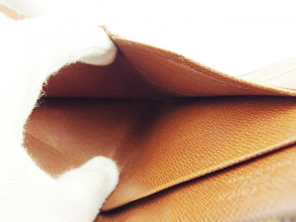 LOUIS VUITTON Bifold Wallet M61660 Brown beige gold Portonebi (old type)