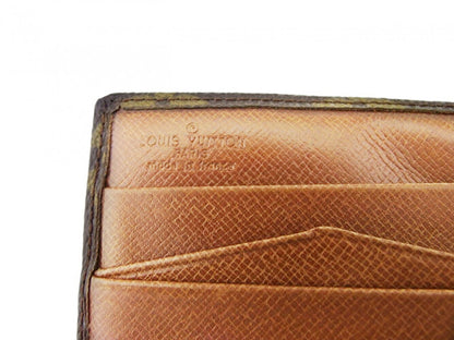 LOUIS VUITTON Bifold Wallet M61660 Brown beige gold Portonebi (old type)