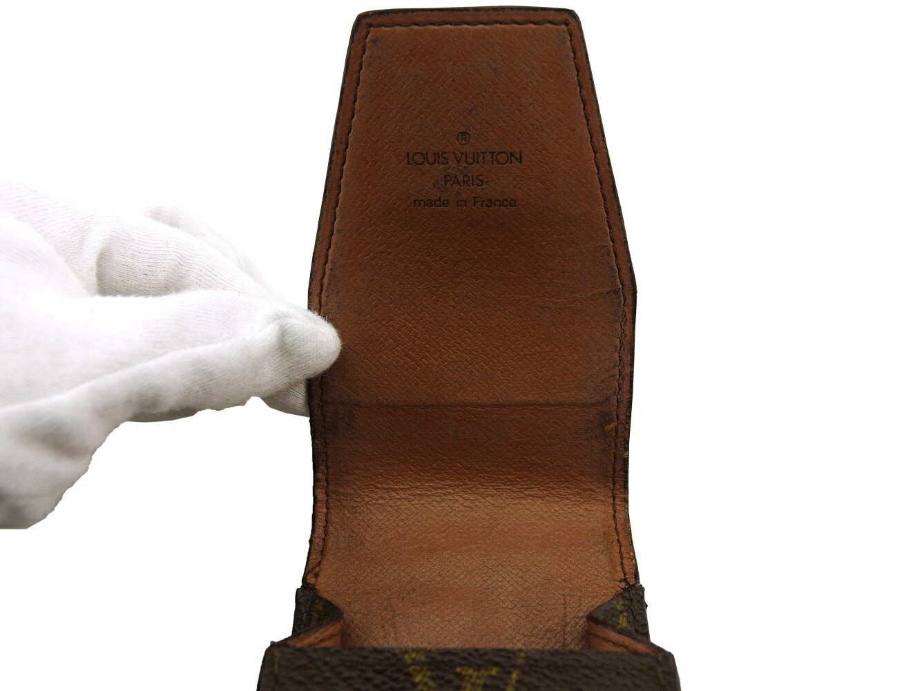 LOUIS VUITTON Cigarette case M63024 Brown beige gold Etui cigarette