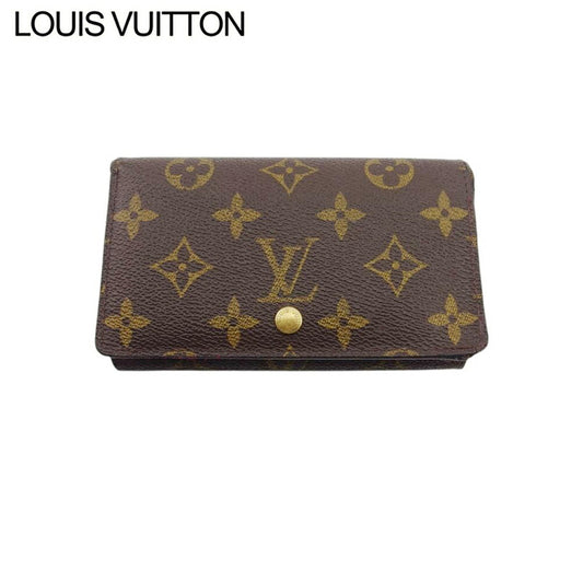 LOUIS VUITTON Long Wallet Purse M61730 Brown beige gold Portonebi Tresol