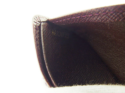 LOUIS VUITTON Bill Compartment M30486 Brown purple Porte Billets6Cartes Crdit