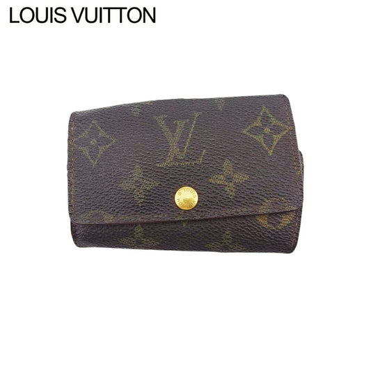 LOUIS VUITTON Key case Key holder Brown light brown Multicles6