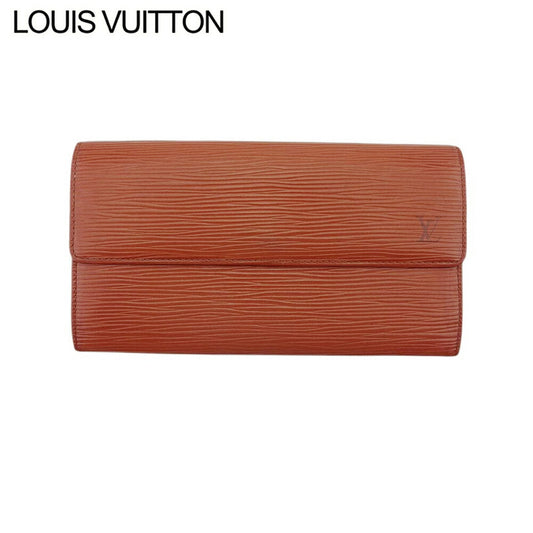 LOUIS VUITTON Long Wallet Purse light brown Pochette Porto MonÃ©credi