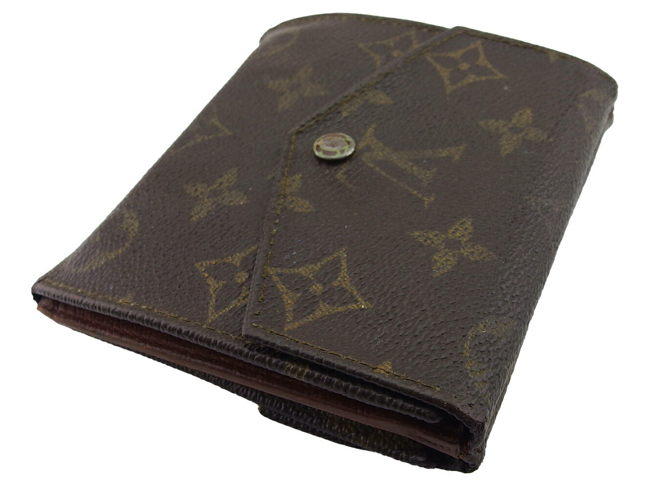 LOUIS VUITTON Bifold Wallet M61660 Brown beige Portonebi (old type)