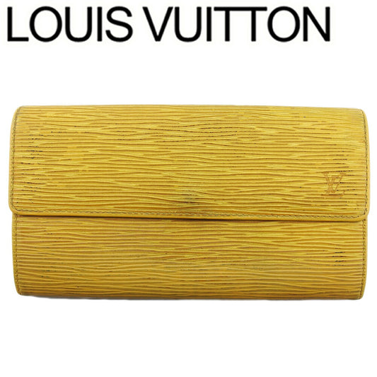 LOUIS VUITTON Long Wallet Purse M63579 Tassiri Yellow Pochette Porto MonÃ©credi