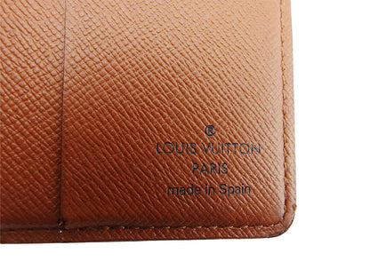 LOUIS VUITTON Bill Compartment M60929 Brown beige Porte Billets6Cartes Crdit