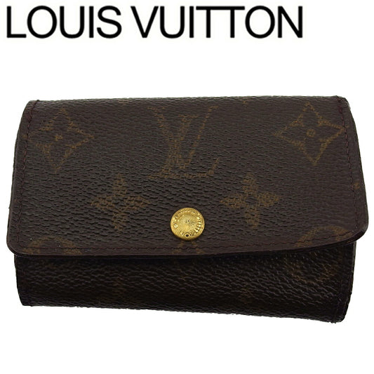 LOUIS VUITTON Key case Key holder M62630 Brown beige gold Multicles6
