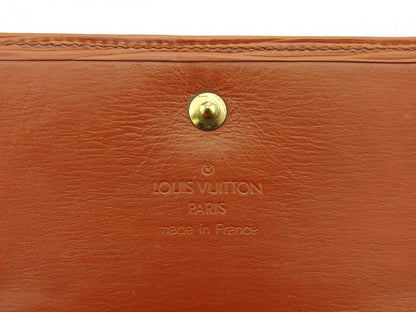 LOUIS VUITTON Bifold Wallet M63483 Brown Porte Monnaie Billets Cartes Credit