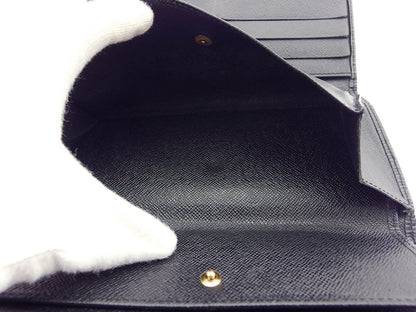 LOUIS VUITTON Long Wallet Purse M63382 black Porte Tresor International