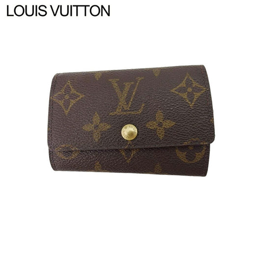 LOUIS VUITTON Key case Key holder M62630 Brown beige gold Multicles6