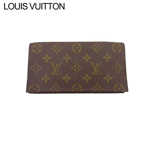 LOUIS VUITTON Bill Compartment Brown beige