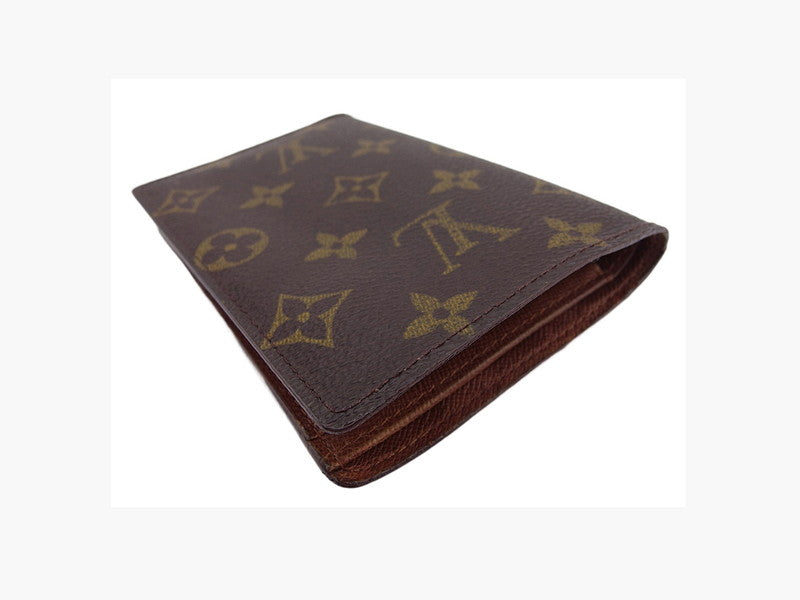 LOUIS VUITTON Bifold Wallet M61619 Brown beige Porte Billets Identity