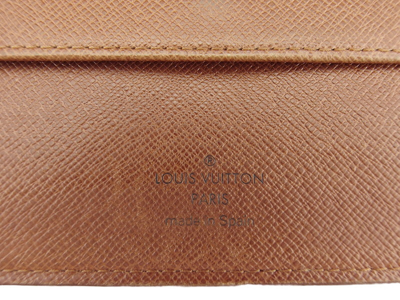 LOUIS VUITTON Bifold Wallet M61619 Brown beige Porte Billets Identity