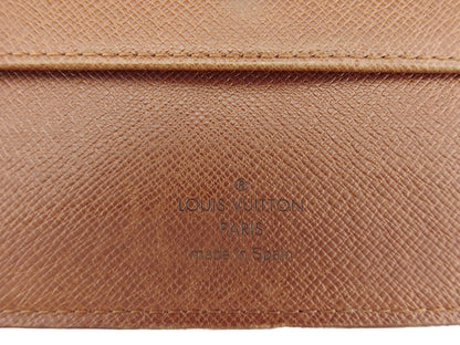 LOUIS VUITTON Bifold Wallet M61619 Brown beige Porte Billets Identity
