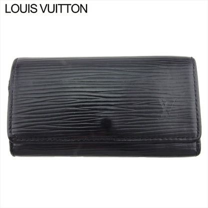 LOUIS VUITTON Key case Key holder M63822 Black gold Multicles4