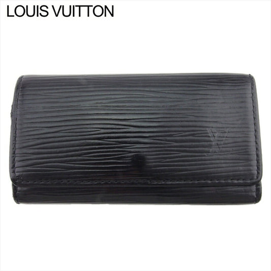 LOUIS VUITTON Key case Key holder M63822 Black gold Multicles4