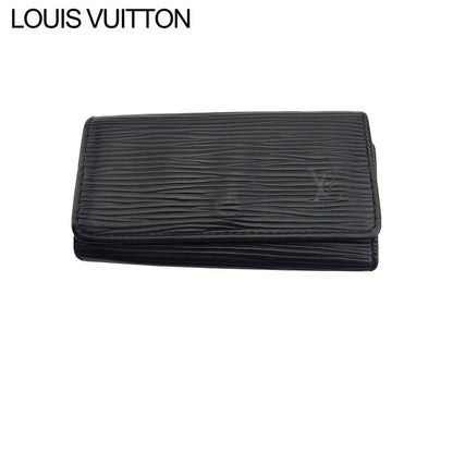 LOUIS VUITTON Key case Key holder M63822 Black gold Multicles4