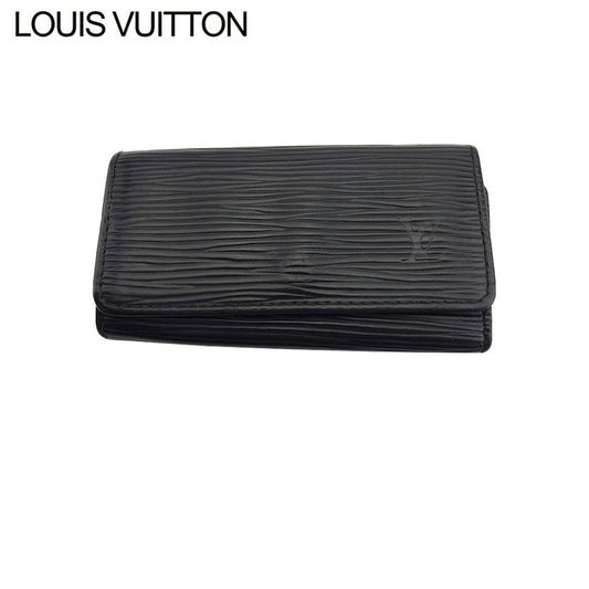 LOUIS VUITTON Key case Key holder M63822 Black gold Multicles4