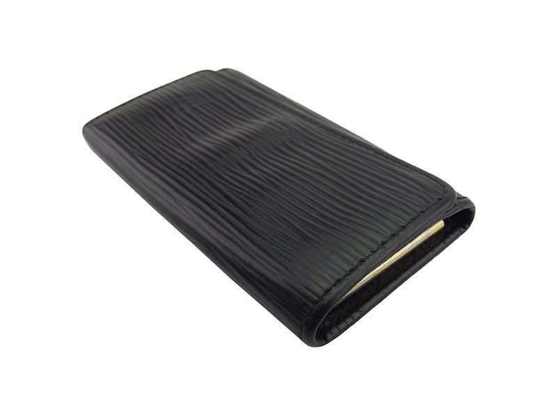 LOUIS VUITTON Key case Key holder M63822 Black gold Multicles4