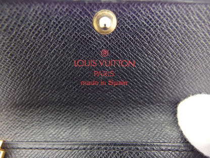 LOUIS VUITTON Key case Key holder M63822 Black gold Multicles4