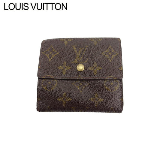 LOUIS VUITTON Bifold Wallet M61652 Brown beige gold Porte Monnaie Billets Cartes Credit