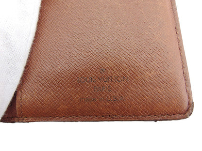 LOUIS VUITTON Long Wallet Purse T61217 Brown beige gold North America exclusive Continental Clutch